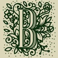 Letter B Typografie vector