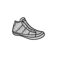 schoenen voor Mens wijnoogst stijl illustratie ontwerp vector