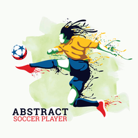 Abstracte voetballer vector