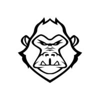 gorilla illustratie vector ontwerp