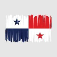 Panama vlag borstel vector illustratie