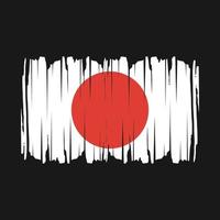 Japan vlag borstel vector illustratie