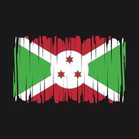 Burundi vlag borstel vector illustratie