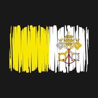 Vaticaan vlag borstel vector illustratie