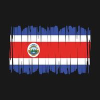 costa rica vlag borstel vector illustratie