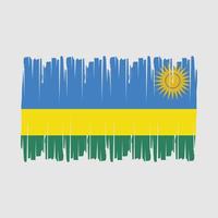 rwanda vlag borstel vector