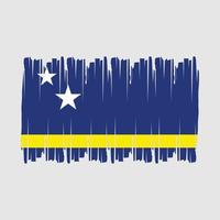 Curacao vlag borstel vector