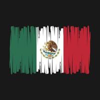 Mexico vlag borstel vector