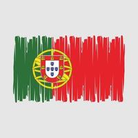 Portugal vlag borstel vector