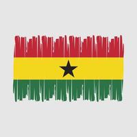 Ghana vlag borstel vector