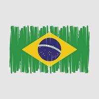 Brazilië vlag borstel vector