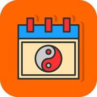 Chinese kalender vector icoon ontwerp