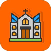 kerk vector icoon ontwerp