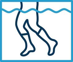 aqua jogging vector icoon ontwerp