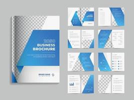 bedrijf profiel sjabloon zakelijke brochure lay-out ontwerp bedrijf brochure sjabloon ontwerp vector