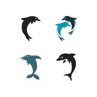dolfijn logo pictogram vector