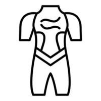 wetsuit icoon stijl vector
