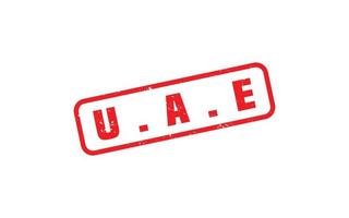 uae postzegel rubber met grunge stijl Aan wit achtergrond vector