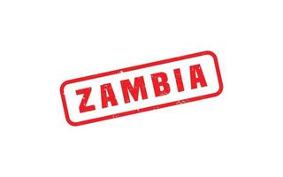 Zambia postzegel rubber met grunge stijl Aan wit achtergrond vector