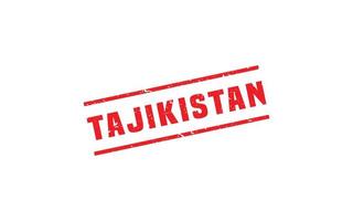 Tadzjikistan postzegel rubber met grunge stijl Aan wit achtergrond vector