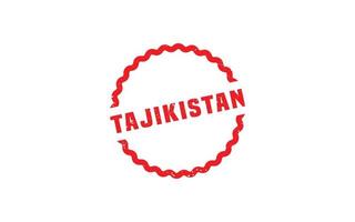 Tadzjikistan postzegel rubber met grunge stijl Aan wit achtergrond vector