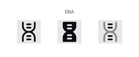 dna pictogrammen vel vector