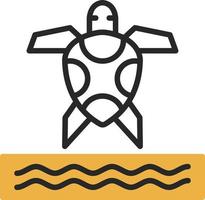 zee schildpad vector icoon ontwerp