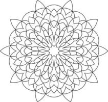 mandala voor kleur bladzijde grafisch vector