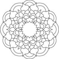 mandala voor kleur bladzijde grafisch vector