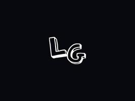modern lg gl logo brief vector icoon ontwerp