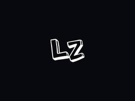 modern lz zl logo brief vector icoon ontwerp