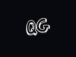 premie qg brief logo, uniek qg logo icoon vector voorraad