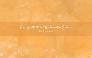 oranje abstract waterverf plons achtergrond vector