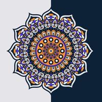 vector kleurrijk decoratief ronde bloemen vormig mandala patroon geïllustreerd achtergrond