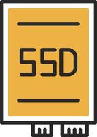 ssd kaart vector icoon ontwerp