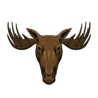 eland hoofd illustratie vector