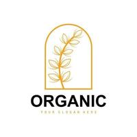 tarwe rijst- logo, agrarisch biologisch planten vector, luxe ontwerp gouden bakkerij ingrediënten vector