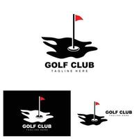 golf bal logo, vector stok golf. buitenshuis sport- spel, discipline ontwerp, icoon sjabloon