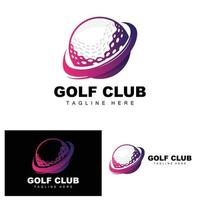 golf bal logo, vector stok golf. buitenshuis sport- spel, discipline ontwerp, icoon sjabloon