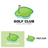 golf bal logo, vector stok golf. buitenshuis sport- spel, discipline ontwerp, icoon sjabloon