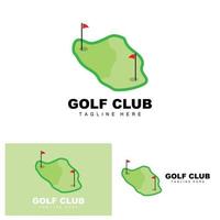 golf bal logo, vector stok golf. buitenshuis sport- spel, discipline ontwerp, icoon sjabloon