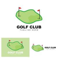 golf bal logo, vector stok golf. buitenshuis sport- spel, discipline ontwerp, icoon sjabloon