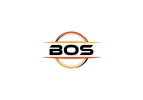 bos brief royalty Ovaal vorm logo. bos borstel kunst logo. bos logo voor een bedrijf, bedrijf, en reclame gebruiken. vector