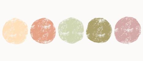 kleur waterverf cirkel dots set. vector smeren waterverf plons vlek. pastel verven. ronde pastel hand- getrokken waterverf achtergrond boho kleur.