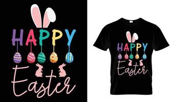 gelukkig Pasen grappig t overhemd ontwerp sjabloon .eenvoudig naar print.grappig Pasen dag allemaal doel t overhemd voor Mens en Dames vector