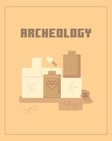 minecraft archeologie - geanimeerd versie vector