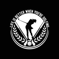 golf sport- t overhemd ontwerp vector