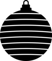 Kerstmis bal icoon, vlak ontwerp het beste vector icoon. vector icoon