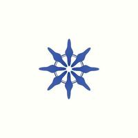 blauw abstract cirkel logo of symbool. vector