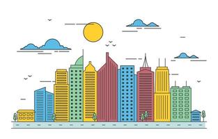 stad skyline illustratie vector